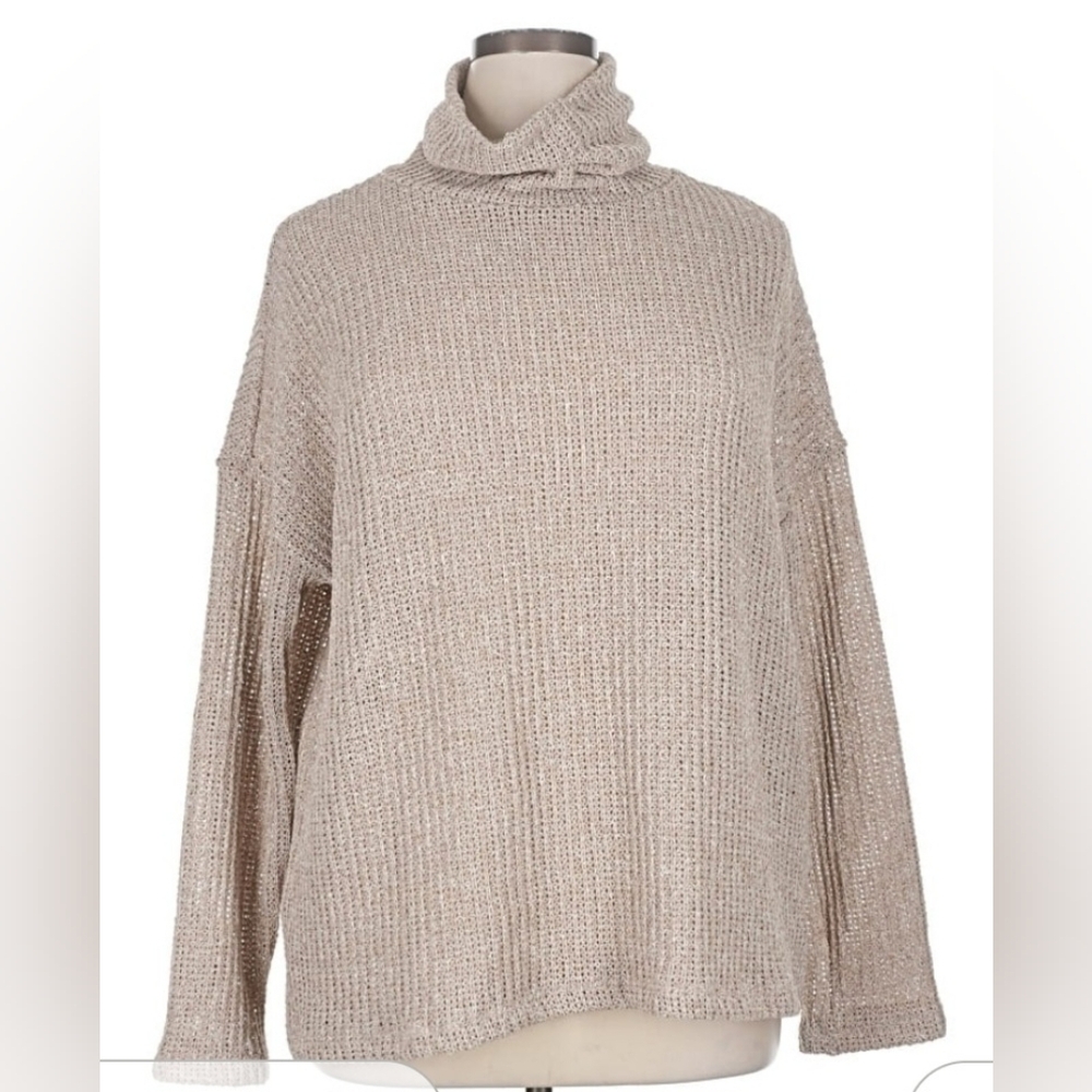 Gilli Light Beige Cowl Neck Sweater